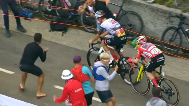 Jonas Vingegaard e Joao Almeida - &copy; Screenshot Eurosport