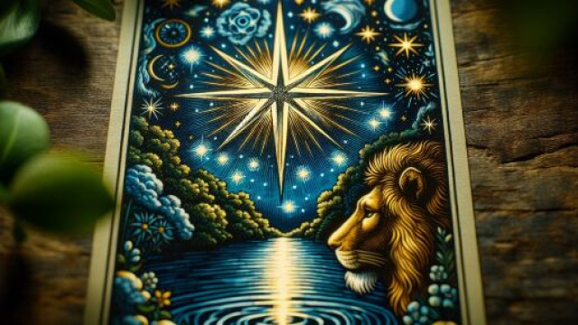 La carta della Stella per il segno del Leone durante la settimana dal 15 al 21 settembre &copy; Immagine creata con Dall-E