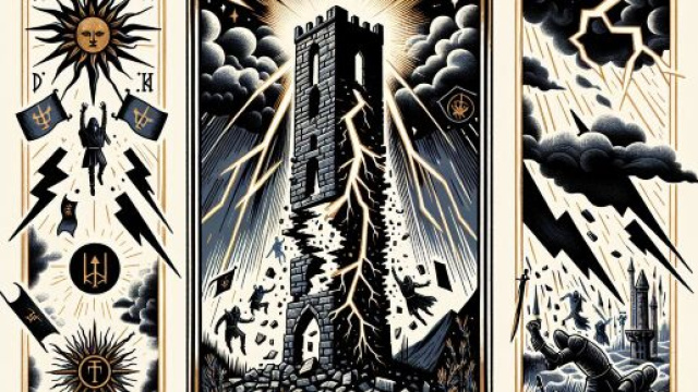 La Torre dei tarocchi e la trasformazione per l'Acquario &copy; Immagine creata con Dall-E