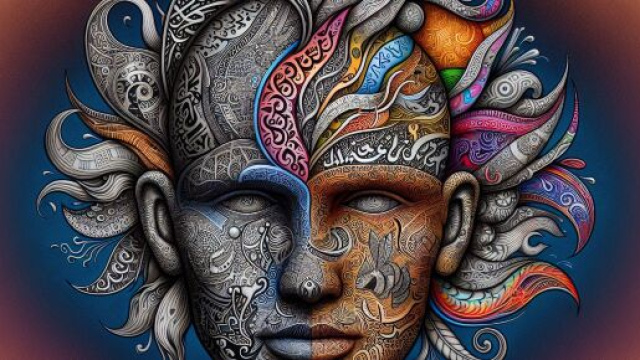 Numero 34 della Smorfia napoletana, 'a capa per la Bilancia. &copy; Immagine creata con Dall-E