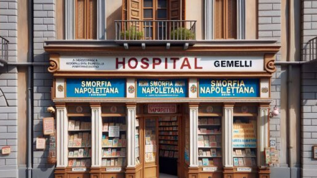 Numero 73 della Smorfia napoletana, 'o spitale per i Gemelli. &copy; Immagine creata con Dall-E