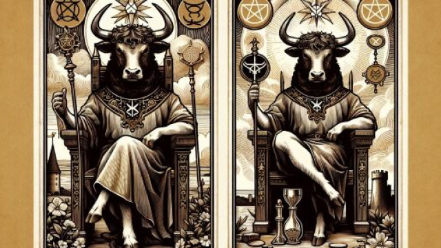 Rappresentazione del Re di Pentacoli, simbolo di prosperit&agrave; per il Toro &copy; Immagine creata con Dall-E