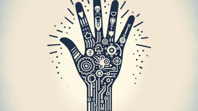 Numero 5 della Smorfia napoletana, 'a mano per i Gemelli. &copy; Immagine creata con Dall-E