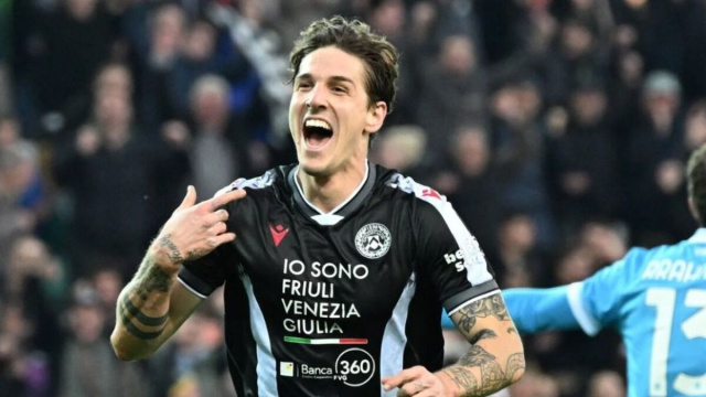 Nicol&ograve; Zaniolo, attaccante dell'Udinese. Foto &copy; Udinese