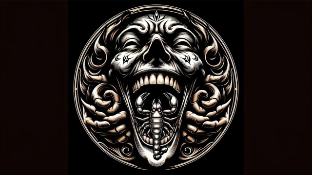 Numero 19 della Smorfia napoletana, 'a resata per lo Scorpione. &copy; Immagine creata con Dall-E