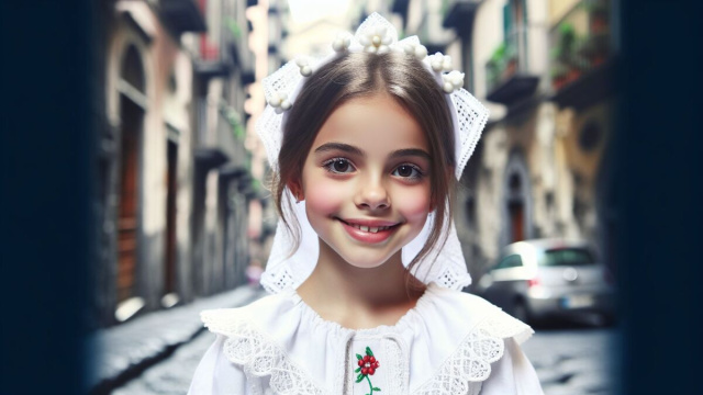 Numero 26 della Smorfia napoletana, la piccola Anna, Scorpione. &copy; Immagine creata con Dall-E