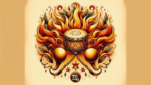 Numero 36 della Smorfia napoletana, 'e castagnelle, Vergine. &copy; Immagine creata con Dall-E