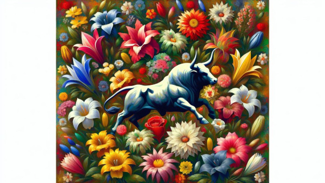 Numero 81 della Smorfia napoletana, 'e sciure. &copy; Immagine creata con Dall-E