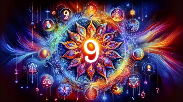 Numero 9 della Smorfia napoletana, 'a figliata, Bilancia. &copy; Immagine creata con Dall-E