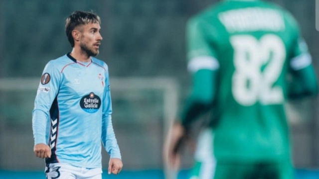 Oscar Mingueza con la maglia del Celta Vigo