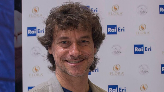 Alberto Angela al salone del libro di Torino.