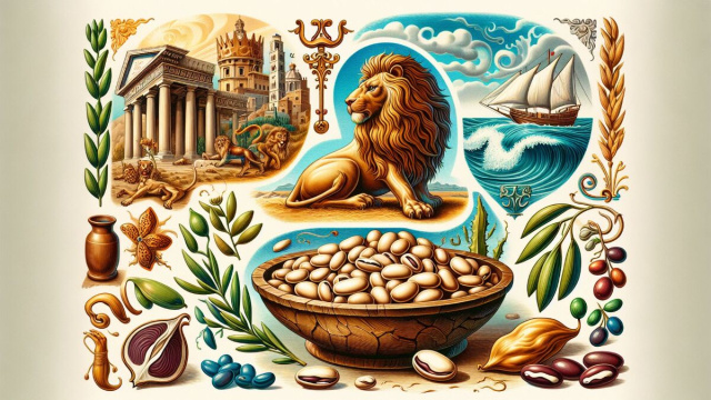 Numero 10 della Smorfia napoletana, &lsquo;e fasule. &copy; Immagine creata con Dall-E