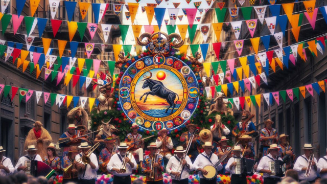 Numero 20 della Smorfia napoletana, 'a festa, per il Toro. &copy; Immagine creata con Dall-E