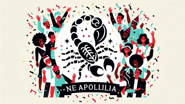 Numero 20 della Smorfia napoletana, 'a festa, segno Scorpione. &copy; Immagine creata con Dall-E