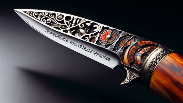 Numero 41 della Smorfia napoletana, 'o curtiello. &copy; Immagine creata con Dall-E