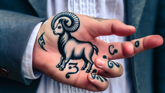 Numero 5 della Smorfia napoletana, 'a mano, segno Ariete. &copy; Immagine creata con Dall-E