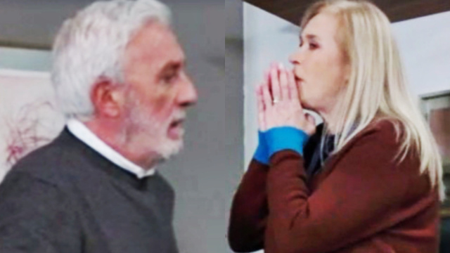 Raffaele e Ornella in scena &copy; Un posto al sole