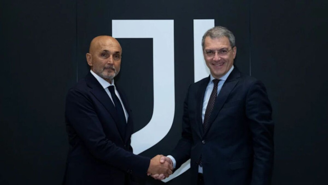 Luciano Spalletti e Damien Comolli. Foto &copy; Juventus