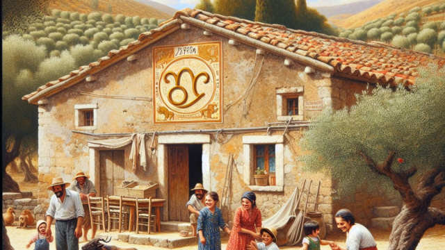 Numero 50 della Smorfia napoletana, 'o ppane, oroscopo Capricorno. &copy; Immagine creata con Dall-E