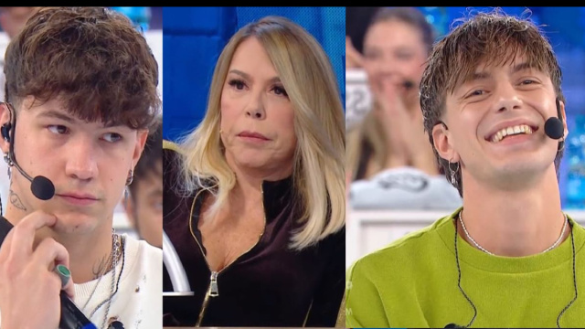 In foto Opi, Anna Pettinelli e Plasma ad Amici &copy; Mediaset