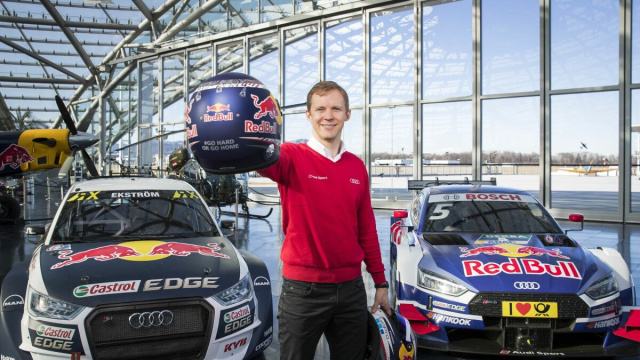 Mattias Ekstr&ouml;m Press Conference Photo Audi MediaCenter &copy; Creative Commons