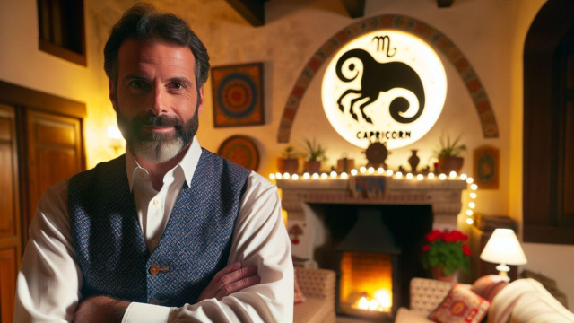 Numero 31 della Smorfia napoletana, 'o patrone 'e casa, Capricorno. &copy; Immagine creata con Dall-E