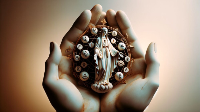 Numero 8 della Smorfia napoletana, 'a Maronna. &copy; Immagine creata con Dall-E