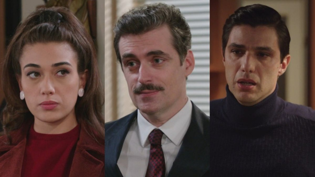 Rosa, Tancredi e Marcello - screenshot &copy; Rai.