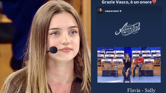 In foto Flavia ad Amici &copy; Mediaset/Instagram