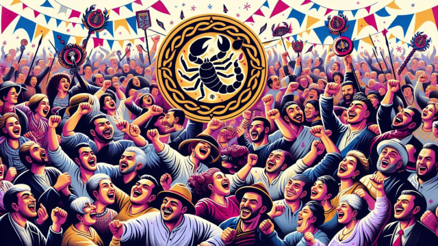 Numero 36 della Smorfia napoletana, 'e castagnelle per lo Scorpione. &copy; Immagine creata con Dall-E