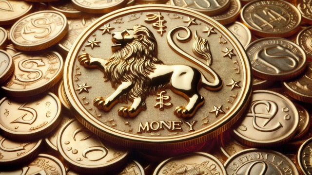 Numero 46 della Smorfia napoletana, 'e denare, Leone. &copy; Immagine creata con Dall-E