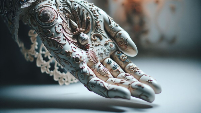 Numero 5 della Smorfia napoletana, 'a mano, per la Vergine. &copy; Immagine creata con Dall-E