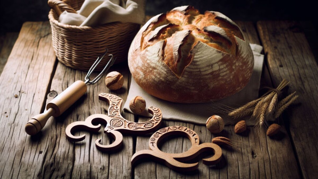 Numero 50 della Smorfia napoletana, 'o pane, associato al Toro. &copy; Immagine creata con Dall-E