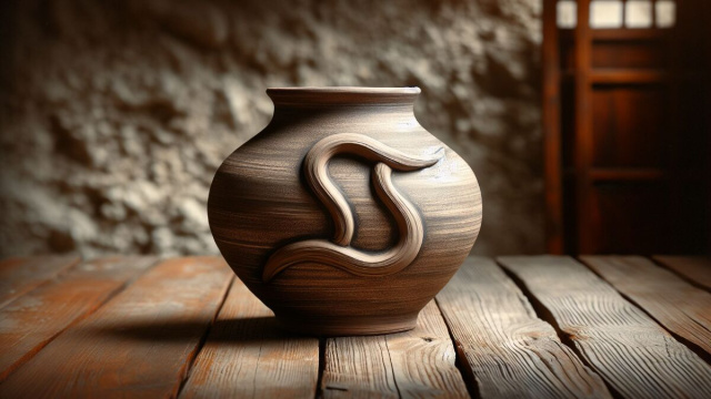 Numero 7 della Smorfia napoletana, 'o vasetto, simbolo di adattabilit&agrave; per i Gemelli. &copy; Immagine creata con Dall-E