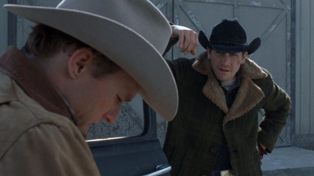 Una scena dei segreti di Brokeback Mountain.