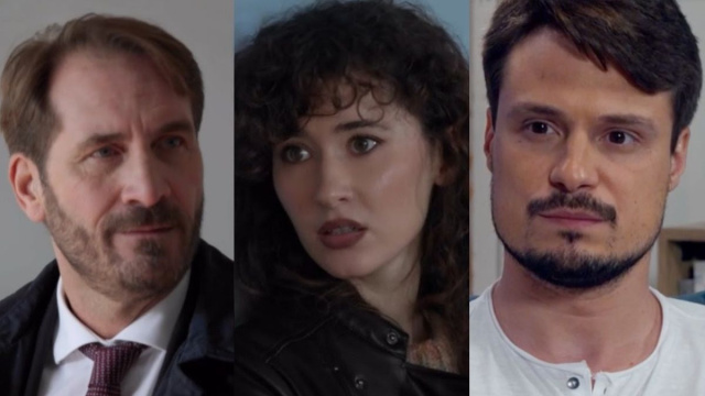 Alberto, Anna e Gianluca - screenshot &copy; Un posto al sole.