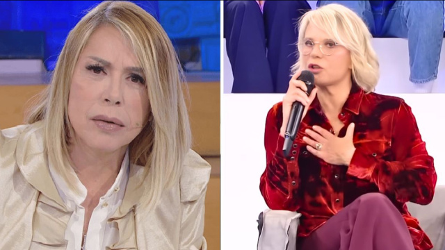 Anna Pettinelli e Maria De Filippi ad Amici &copy; Canale 5.