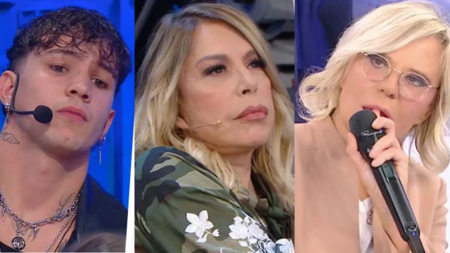 In foto Opi, Anna Pettinelli e Maria De Filippi ad Amici &copy; Mediaset