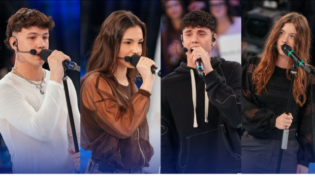 In foto Opi, Caterina Riccardo ed Elena ad Amici &copy; Mediaset