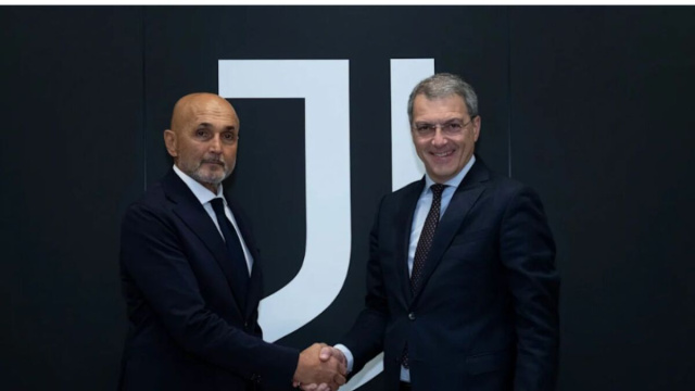 Luciano Spalletti e Damien Comolli. Foto &copy; Juventus