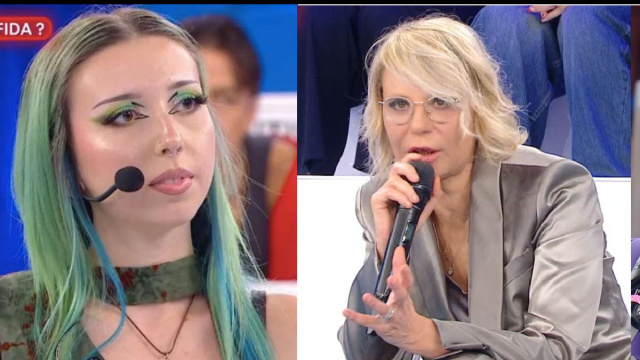 In foto Valentina e Maria De Filippi ad Amici &copy; Mediaset