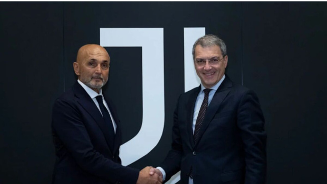 Luciano Spalletti e Damien Comolli. Foto &copy; Juventus