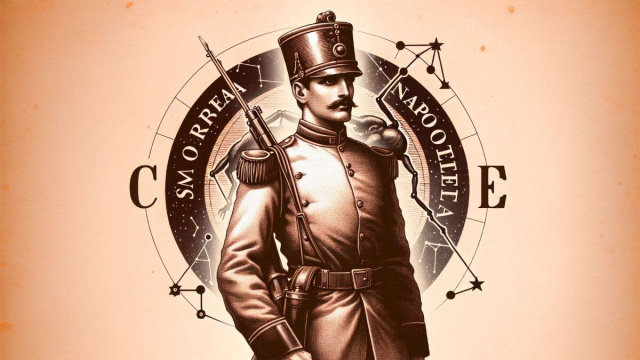 Numero 12 della Smorfia napoletana, il soldato per il segno del Cancro. &copy; Immagine creata con Dall-E