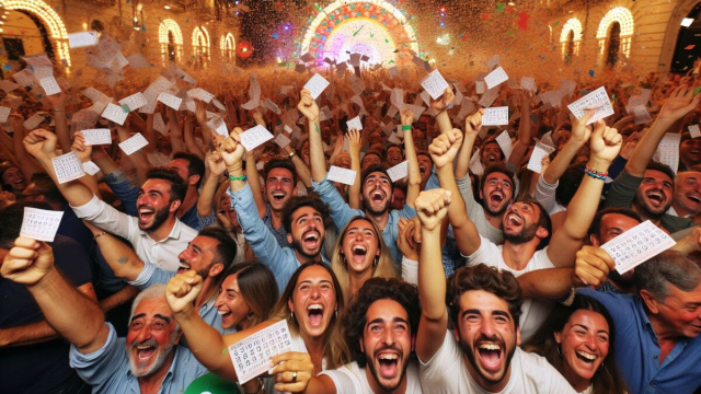 Numero 20 della Smorfia napoletana, 'a festa per i Gemelli. &copy; Immagine creata con Dall-E