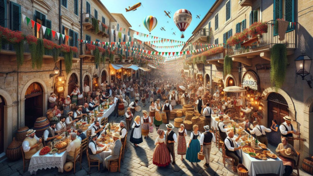 Numero 20 della Smorfia napoletana, 'a festa per il Cancro. &copy; Immagine creata con Dall-E