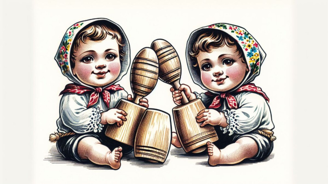 Numero 36 della Smorfia napoletana, le nacchere. &copy; Immagine creata con Dall-E