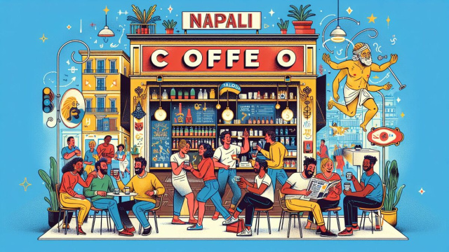 Numero 42 della Smorfia napoletana, il caff&egrave;. &copy; Immagine creata con Dall-E