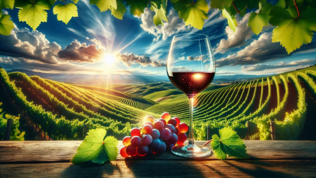 Numero 45 della Smorfia napoletana, 'o vino bbuono per il segno Bilancia. &copy; Immagine creata con Dall-E