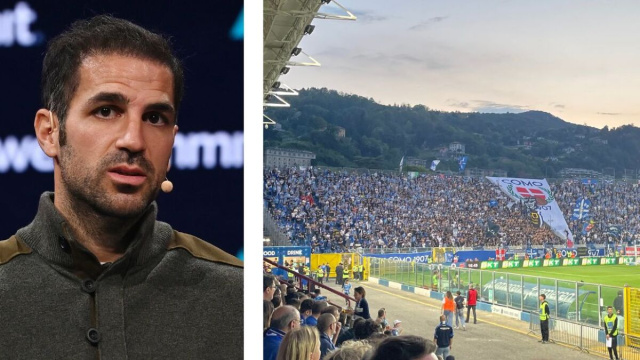 Cesc Fabregas e lo stadio del Como (Wikimedia Commons.)