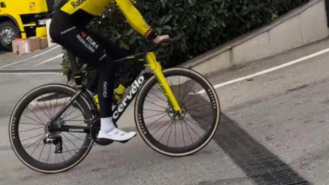 La Cervelo della Visma Lease a Bike - &copy; Screenshot Eurosport